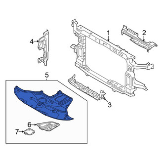 Hyundai OE - Front Radiator Support Splash Shield