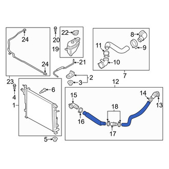 Hyundai OE - Lower Radiator Coolant Hose
