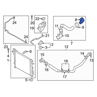 Hyundai OE - Radiator Coolant Hose Adapter