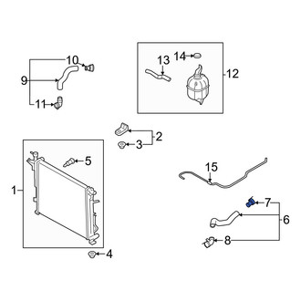 Hyundai OE - Upper Radiator Coolant Hose Adapter