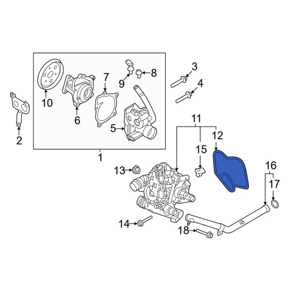 Engine Coolant Thermostat Gasket