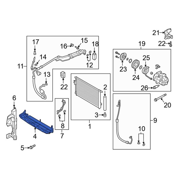 A/C Condenser Duct