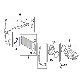Hyundai OE - Front A/C Pipe