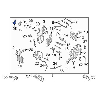 Hyundai OE - Front HVAC Floor Mode Door Actuator