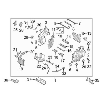 Hyundai OE - Air Conditioner & Heater - Evaporator Components