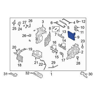 Hyundai OE - A/C Evaporator Core