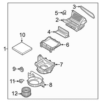 Hyundai OE - Air Conditioner & Heater - Blower Motor & Fan