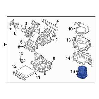 Hyundai OE - HVAC Blower Motor Assembly