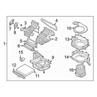 Hyundai OE - Air Conditioner & Heater - Blower Motor & Fan (Calligraphy / SE / SEL / XRT)