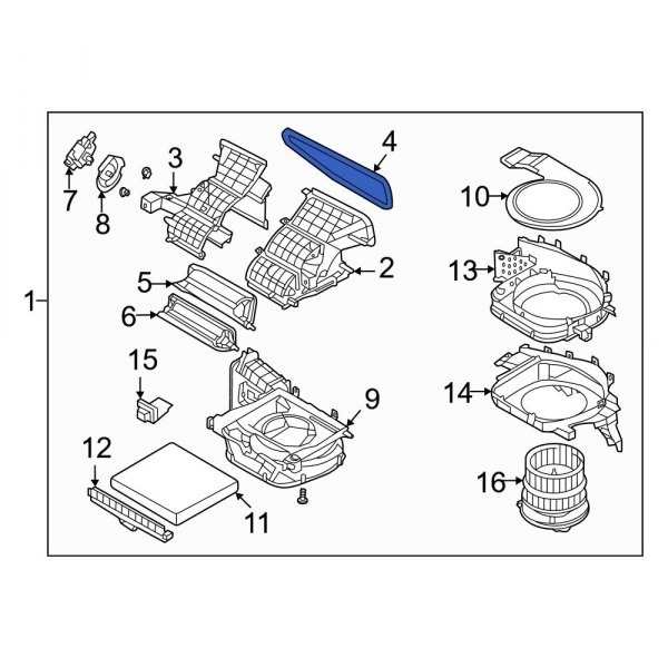 HVAC Air Inlet Housing Seal