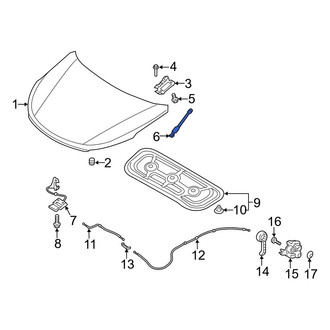 Hyundai OE - Hood Lift Support