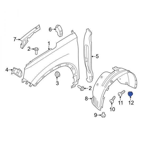 Fender Liner Nut