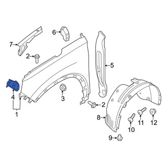 Hyundai OE - Left Fender Bracket