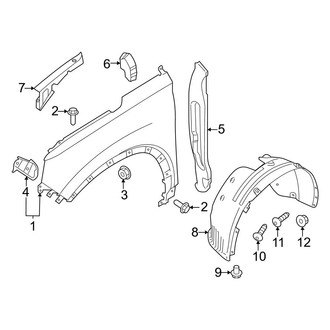 Hyundai OE - Fender & Components (Hybrid Blue / Hybrid Limited / Hybrid SEL Premium / Plug-In Hybrid Limited / Plug-In Hybrid SEL Convenience)