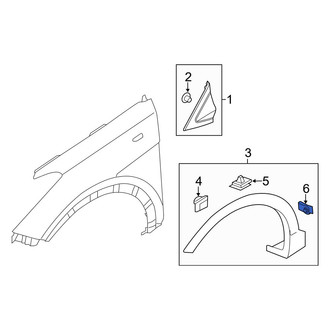 Hyundai OE - Wheel Arch Molding Nut