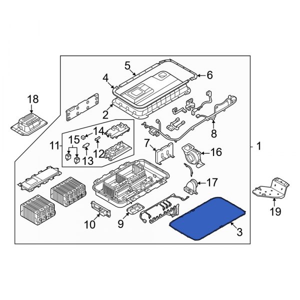 Drive Motor Battery Pack Cover Seal