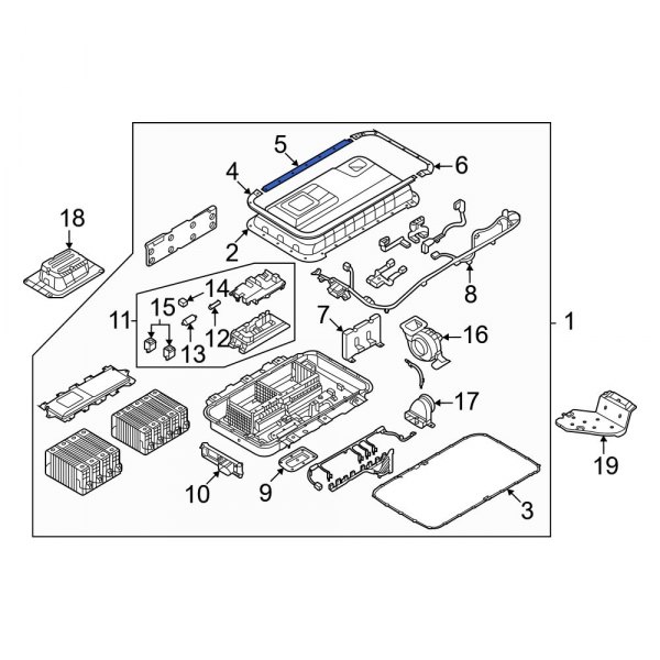 Drive Motor Battery Pack Cover Bracket