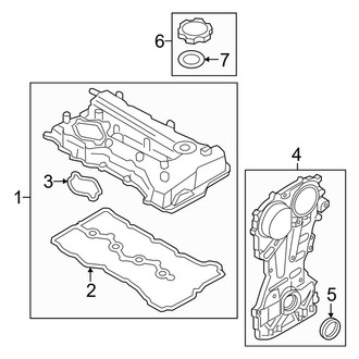 Hyundai OE - Engine - Valve & Timing Covers