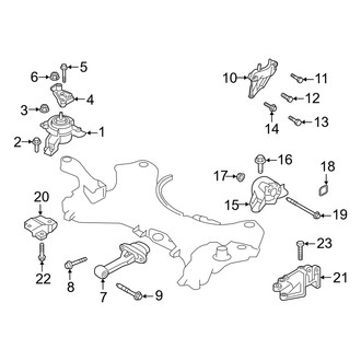 Hyundai OE - Engine & Transmission Mounting (2.4L)