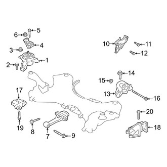 Hyundai OE - Engine & Transmission Mounting (L Engine VIN Character)