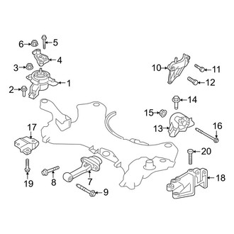 Hyundai OE - Engine & Transmission Mounting (J Engine VIN Character)