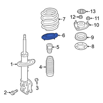 Hyundai OE - Rear Lower Coil Spring Insulator