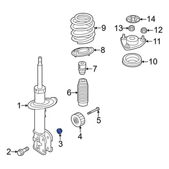 Hyundai OE - Upper Suspension Strut Nut