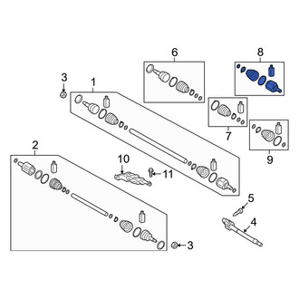 Hyundai OE - Front Right Inner CV Joint Kit