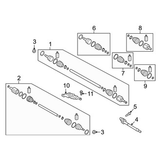 Hyundai OE - Front Suspension - Drive Axles