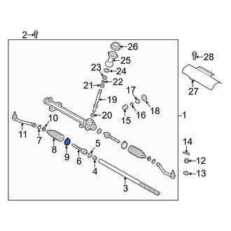 Hyundai OE - Inner Rack and Pinion Bellows Clamp