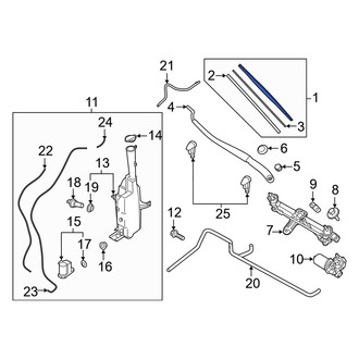 Hyundai OE - Front Left Wiper Blade