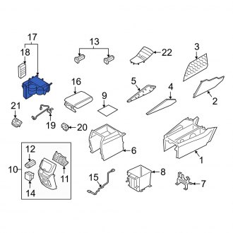 Hyundai Santa Fe Glove Boxes, Cup Holders & Parts — CARiD.com