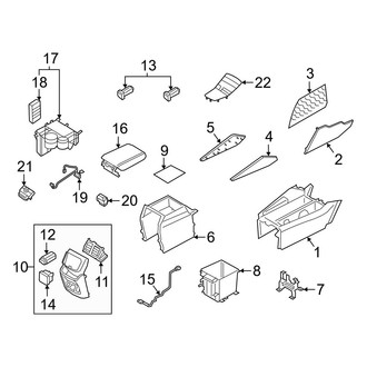 Hyundai OE - Console (Console & Components), (Calligraphy / SE / SEL / XRT)