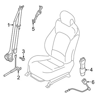 Hyundai OE - Restraint Systems - Front Seat Belts (Calligraphy / SE / SEL)