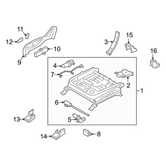 Hyundai OE - Seats & Tracks - Tracks & Components (Passenger Seat, Power Seat), (Calligraphy / Limited / SE / SEL)