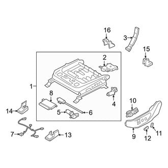 Hyundai OE - Seats & Tracks - Tracks & Components (Driver Seat, Power Seat), (Limited / SE / SEL)