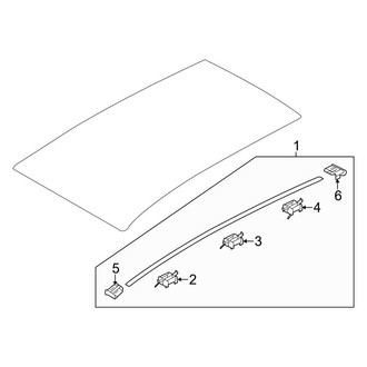 Hyundai OE - Roof - Exterior Trim (W/O Luggage Carrier)