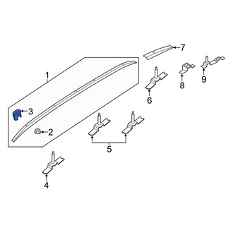 Hyundai OE - Roof Luggage Carrier Side Rail Cap