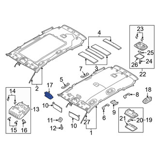 Hyundai OE - Left Sun Visor Light