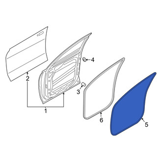 Hyundai OE - Front Left Inner Door Seal