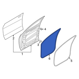 Hyundai OE - Front Right Outer Door Seal