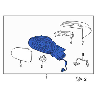Hyundai OE - Front Right Door Mirror