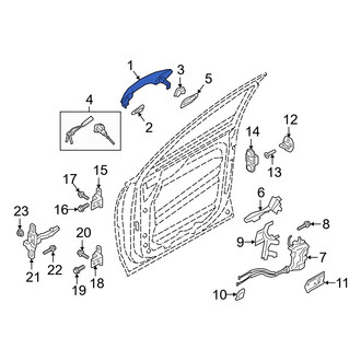 Hyundai OE - Rear Left Outer Exterior Door Handle
