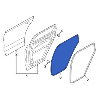 Hyundai OE - Rear Left Outer Door Seal