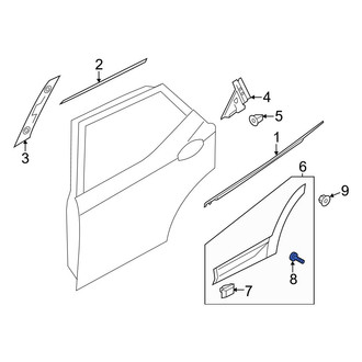 Hyundai OE - Grille Screw