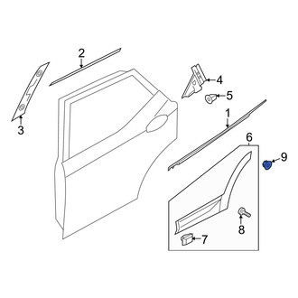 Hyundai OE - Door Molding Nut