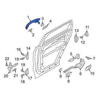 Hyundai OE - Front Left Outer Exterior Door Handle