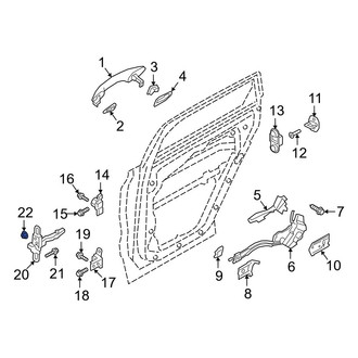 Hyundai OE - Door Check Nut