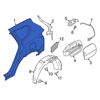 Hyundai OE - Rear Left Outer Quarter Panel