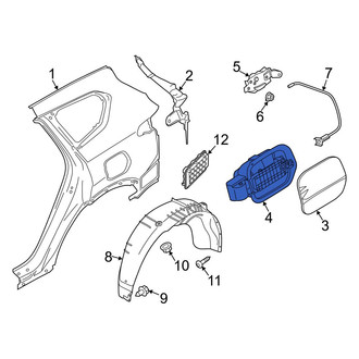 Hyundai OE - Rear Fuel Filler Housing